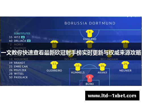 一文教你快速查看最新欧冠射手榜实时更新与权威来源攻略