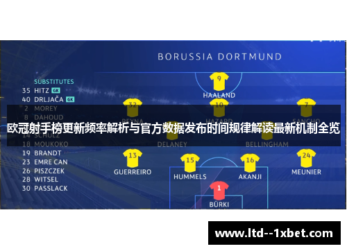 欧冠射手榜更新频率解析与官方数据发布时间规律解读最新机制全览
